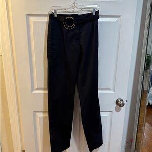 Tory Burch navy Belted Pants